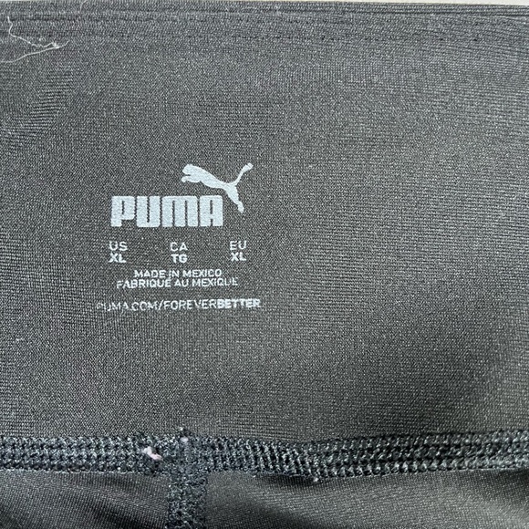 Puma Womens Black Joggers with White Logo - Picture 3 of 10